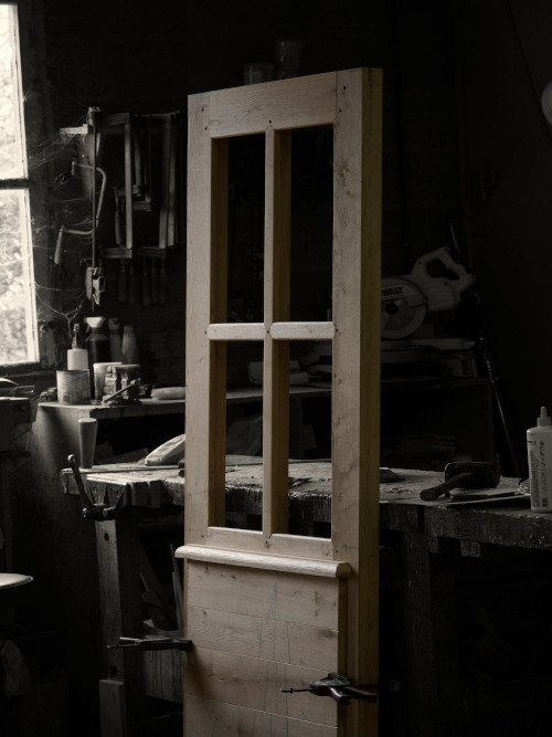 Porte d'entrée chêne