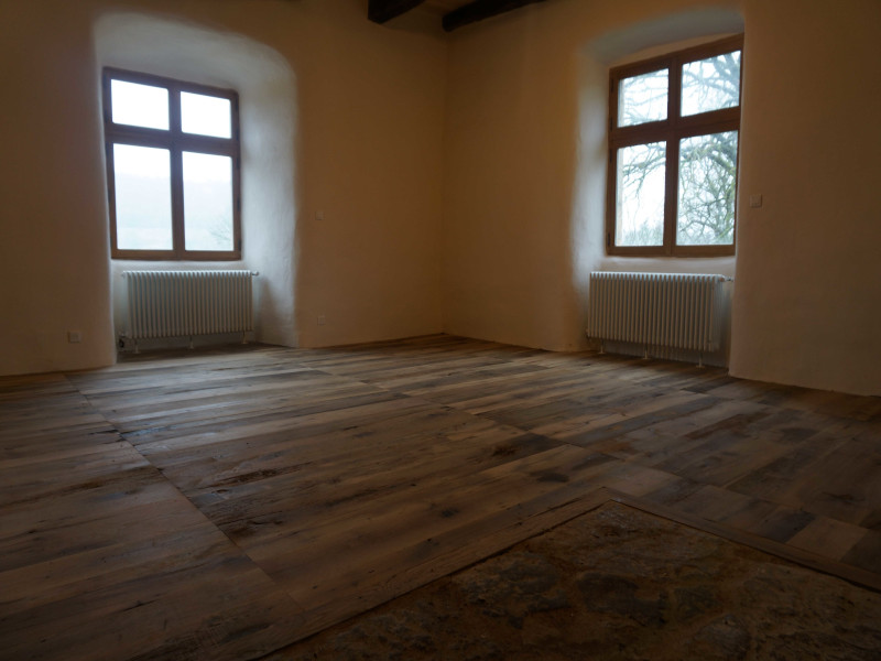 plancher en vieux bois